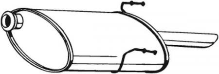 Piese Auto - Toba esapament finala PEUGEOT 406 2.0 intre 1996-2004
