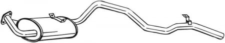 Piese Auto - Toba esapament finala TOYOTA LAND CRUISER 2.4D intre 1990-1996