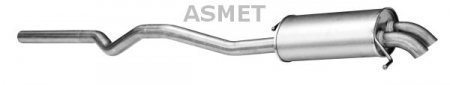 Piese Auto - Toba esapament finala VW MULTIVAN V, TRANSPORTER V 1.9D intre 2003-2009