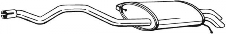 Piese Auto - Toba esapament finala VW TRANSPORTER V 1.9D intre 2003-2009