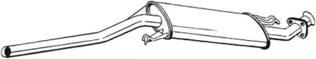 Toba esapament mijloc AUDI 100, A6 2.5D/2.6/2.8 intre 1990-1997 [1]