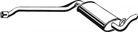 Piese Auto - Toba esapament mijloc AUDI 80, 90, CABRIOLET, COUPE 1.4-2.0 intre 1986-1998