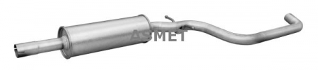 Piese Auto - Toba esapament mijloc AUDI A3; SEAT ALTEA, ALTEA XL, LEON, TOLEDO III; VW GOLF PLUS, GOLF V, GOLF VI 1.2-1.6LPG dupa 2003