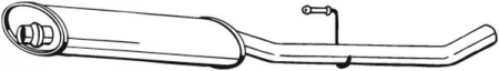 Toba esapament mijloc CITROEN EVASION, JUMPY; FIAT SCUDO, ULYSSE; LANCIA ZETA; PEUGEOT 806, EXPERT 1.9D/2.0D intre 1998-2006 [1]