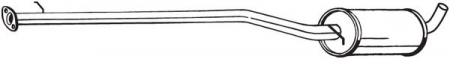 Toba esapament mijloc FORD TOURNEO CONNECT, TRANSIT CONNECT 1.8D intre 2002-2013 [1]