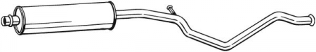 Piese Auto - Toba esapament mijloc PEUGEOT 307 2.0 intre 2002-2005