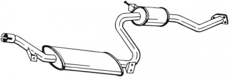 Toba esapament mijloc VOLVO S40 I, V40 1.6-2.0 intre 1995-2004 [1]