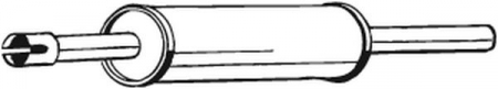 Toba esapament mijloc VW GOLF II, JETTA II, PASSAT 1.6D/1.8 intre 1983-1993 [1]