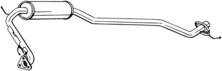 Toba esapamet intermediara potrivit HONDA JAZZ III 1.2-1.4 07.08- [2]