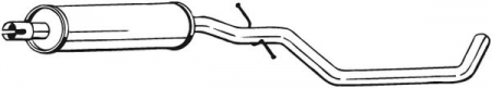 Piese Auto - Toba esapamet intermediara potrivit VW TOURAN 1.6/1.6LPG 07.03-05.10
