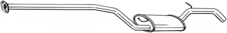 Piese Auto - Toba finala esapament potrivit FORD C-MAX II, FOCUS III 1.6D 07.10-