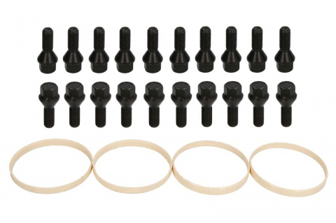 Accesorii montaj - Trusa montaj janta aliaj (BM2 76-72,6; negru B M12x1,5x27 K17; 1 kit / 4 roti - B/N cantitate 20)