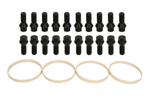 Accesorii montaj - Trusa montaj janta aliaj (BM2 76-72,6; negru B M14x1,5x27 K17; 1 kit / 4 roti - B/N cantitate 20)