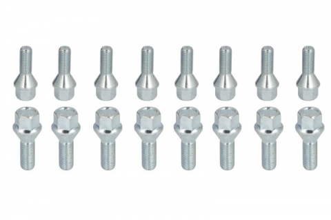 Accesorii montaj - Trusa montaj janta aliaj (BOLT-KIT; B M12x1,5x27 K17; 1 kit / 4 roti - B/N cantitate 16)