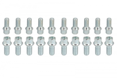 Accesorii montaj - Trusa montaj janta aliaj (BOLT-KIT; B SPHERICAL M14x1,5x27 R13 K17 LS17D27F; 1 kit / 4 roti - B/N cantitate 20)