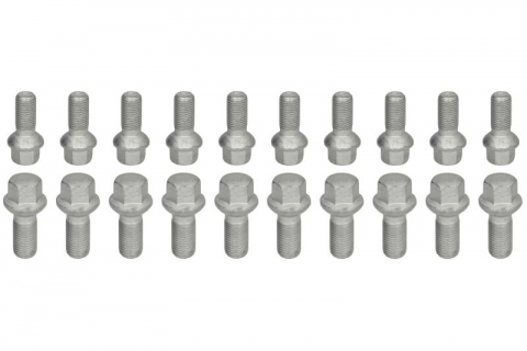 Accesorii montaj - Trusa montaj janta aliaj (BOLT-KIT; B SPHERICAL M14x1,5x27 R14 K17 LS17D27R14; 1 kit / 4 roti - B/N cantitate 20)
