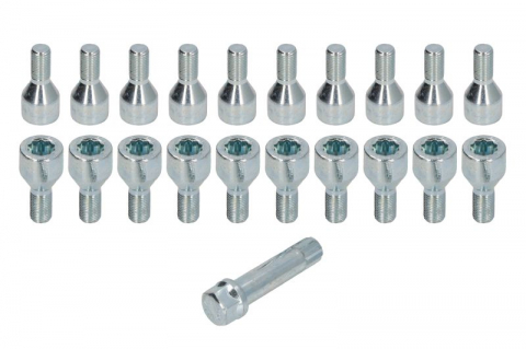 Anvelope si Jante - Trusa montaj janta aliaj (BOLT-KIT; B STAR M12X1,25X22 + STAR TOOL K17; 1 kit / 4 roti - B/N cantitate 16)