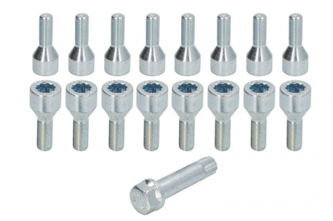Anvelope si Jante - Trusa montaj janta aliaj (BOLT-KIT; B STAR M12X1,25X28 + STAR TOOL K19; 1 kit / 4 roti - B/N cantitate 16)
