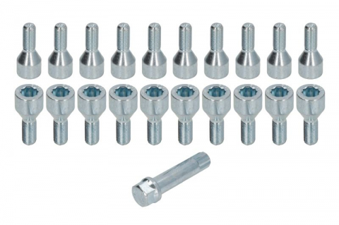 Anvelope si Jante - Trusa montaj janta aliaj (BOLT-KIT; B STAR M12x1,5x26 + STAR TOOL K17; 1 kit / 4 roti - B/N cantitate 20)
