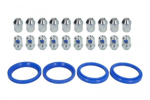 Accesorii montaj - Trusa montaj janta aliaj (EX 72x57,1; N M12x1,5 K19 CLOSED; 1 kit / 4 roti - B/N cantitate 20)