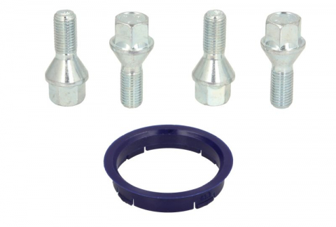 Accesorii montaj - Trusa montaj janta aliaj (FZ06 63.3-58.1; B B14 60° con M12x1,25 L28; 1 kit / 1 roata - 4 orificii)