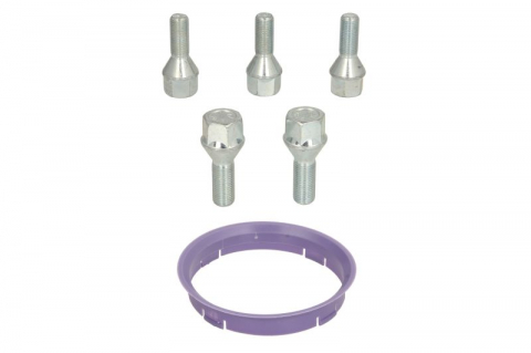 Accesorii montaj - Trusa montaj janta aliaj (FZ29 74.1-72.6; B B12 60° con M12x1,5 L26; 1 kit / 1 roata - 5 orificii)