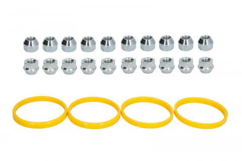 Accesorii montaj - Trusa montaj janta aliaj (G 72x65,1; N M12x1,5 K19 OPEN; 1 kit / 4 roti - B/N cantitate 20)