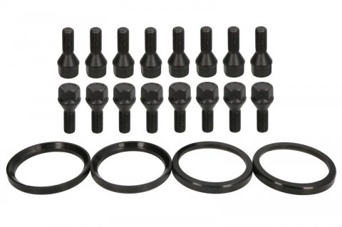 Anvelope si Jante - Trusa montaj janta aliaj (H 72x60,1; negru B M12x1,5x27 K19; 1 kit / 4 roti - B/N cantitate 16)