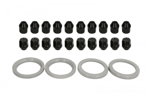 Anvelope si Jante - Trusa montaj janta aliaj (M 72x54,1; negru N M12x1,5 K21 CLOSED H29; 1 kit / 4 roti - B/N cantitate 20)