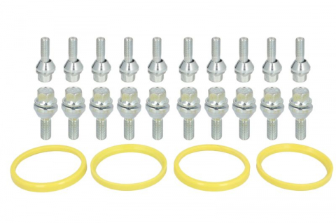 Accesorii montaj - Trusa montaj janta aliaj (N 76x66,1; BV M 12x1,5x27 K17; 1 kit / 4 roti - B/N cantitate 20)