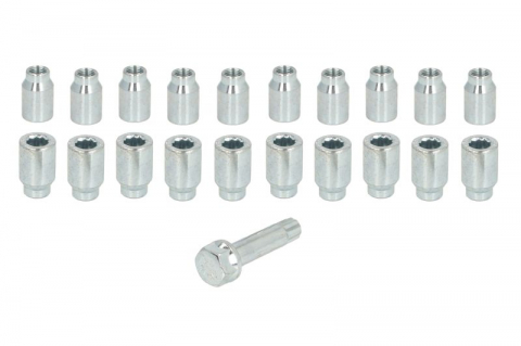 Accesorii montaj - Trusa montaj janta aliaj (NUT-KIT; N STAR M14X1,5 H=6,5 + STAR TOOL K21; 1 kit / 4 roti - B/N cantitate 20)