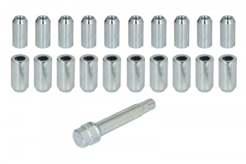 Accesorii montaj - Trusa montaj janta aliaj (NUT-KIT; N STAR M14x1,5 LONG + STAR TOOL LONG K19/21; 1 kit / 4 roti - B/N cantitate 24)