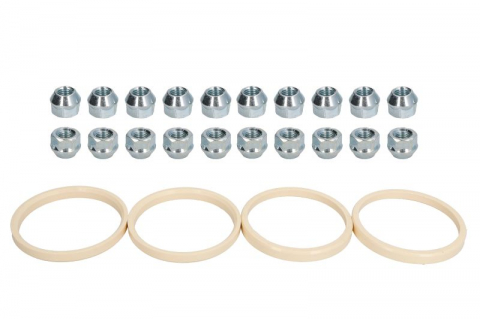 Accesorii montaj - Trusa montaj janta aliaj (O 76x67,1; N M12x1,5 K19 OPEN; 1 kit / 4 roti - B/N cantitate 20)
