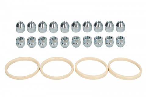 Accesorii montaj - Trusa montaj janta aliaj (O 76x67,1; N M12x1,5 K21 OPEN; 1 kit / 4 roti - B/N cantitate 20)