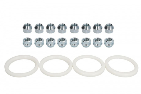 Accesorii montaj - Trusa montaj janta aliaj (P 76x60,1; N M12x1,25 K19 OPEN; 1 kit / 4 roti - B/N cantitate 16)