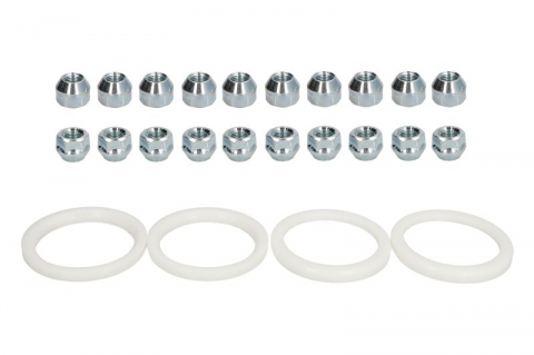 Accesorii montaj - Trusa montaj janta aliaj (P 76x60,1; N M12x1,25 K19 OPEN; 1 kit / 4 roti - B/N cantitate 20)