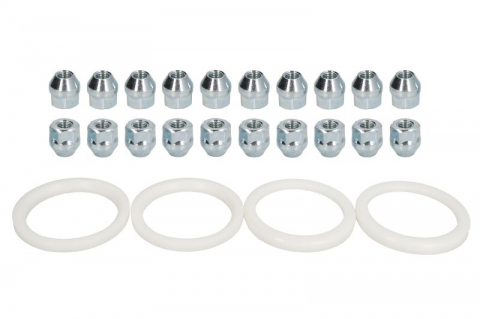 Accesorii montaj - Trusa montaj janta aliaj (P 76x60,1; N M12x1,5 K21 OPEN; 1 kit / 4 roti - B/N cantitate 20)