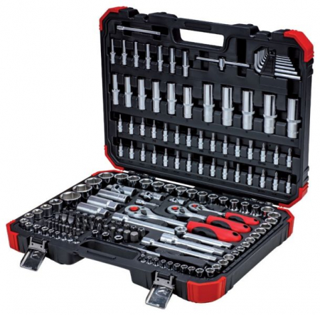 Set scule mana - Trusa scule 1/2"-3/8"-1/4" 172 piese GEDORE rosu
