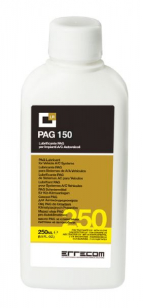 Consumabile service AC - Ulei instalatie climatizare PAG 150, 0,25L 1 buc, tip refrigerant R1234yf/R134a, cu substanta UV, service masini hibride, PREMIUM PAG 150 + UV DYE