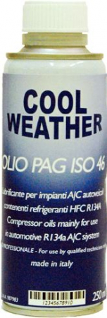 Consumabile service AC - Ulei instalatie climatizare PAG 46, 0,25L 1 buc, tip refrigerant R134a, PAG 46, a/C pentru toate modelele de statie incarcare AC