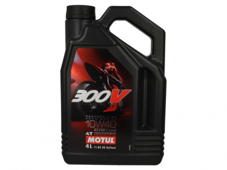 Ulei Lichide tehnice - Ulei moto 4T MOTUL 300V Factory Line SAE 10W40 4l JASO MA2 sintetic ester