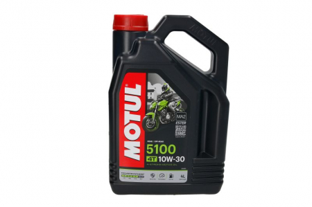 Lichide moto - Ulei moto 4T MOTUL 5100 SAE 10W30 4l SM JASO MA-2 Semi-sintetic imbogatit cu esteri