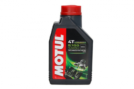 Ulei Lichide tehnice - Ulei moto 4T MOTUL 5100 SAE 10W50 1l SM JASO MA-2 Semi-sintetic imbogatit cu esteri