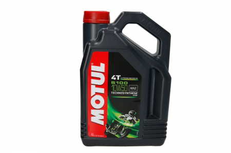 Lichide moto - Ulei moto 4T MOTUL 5100 SAE 10W50 4l SM JASO MA-2 Semi-sintetic imbogatit cu esteri