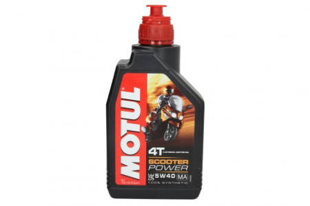 Lichide moto - Ulei moto 4T MOTUL Scooter Power SAE 5W40 1l SN JASO MA sintetic