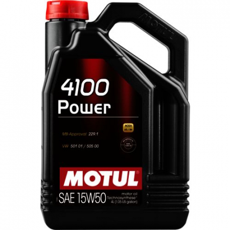 Ulei Lichide tehnice - Ulei motor Motul 4100 (4L) 15W50 ;API CF; SL; ACEA A3; B3; MB 229.1; VW 501.01; VW 505.00