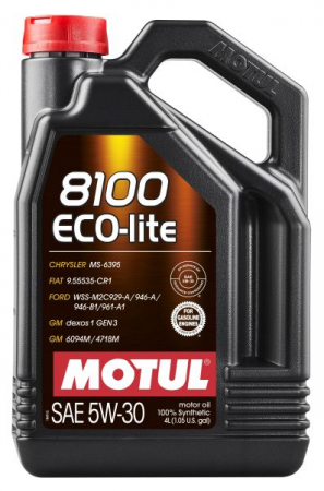 Ulei motor - Ulei motor Motul 8100 (4L) SAE 5W30 ;API ILSAC GF-6A; SP; CHRYSLER MS-6395; FIAT 9.55535-CR1; FORD M2C929 A; FORD M2C946 A; FORD M2C946 B1; GM 4718M; GM 6094M; GM DEXOS1 GEN3