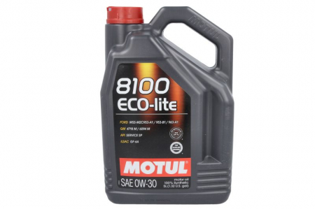Ulei Lichide tehnice - Ulei motor Motul 8100 (5L) 0W30 ;API ILSAC GF-6A; RC; SP; FORD M2C953 A1; FORD M2C953 B1; FORD M2C963 A1; GM; GM 4718M; GM 6094M; HONDA; HYUNDAI; KIA; MAZDA; MITSUBISHI