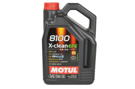 Ulei Lichide tehnice - Ulei motor Motul 8100 (5L) 5W30 (DPF, SCR) ;API SP; ACEA C2; C3; BMW LL-04; FIAT 9.55535 S1; FIAT 9.55535 S3; HONDA; HYUNDAI; KIA; MB 229.52; MITSUBISHI; NISSAN; OPEL OV0401547; OPEL OV0401547-A30; OP