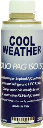 Consumabile service AC - Ulei sistem A/C vehicule PAG 150, 0,25L 1 buc, tip refrigerant: R134a